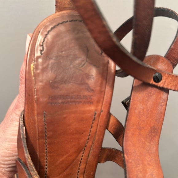 BURBERRY platform leather sandals GREAT CONDITION - Picture 2 of 5
